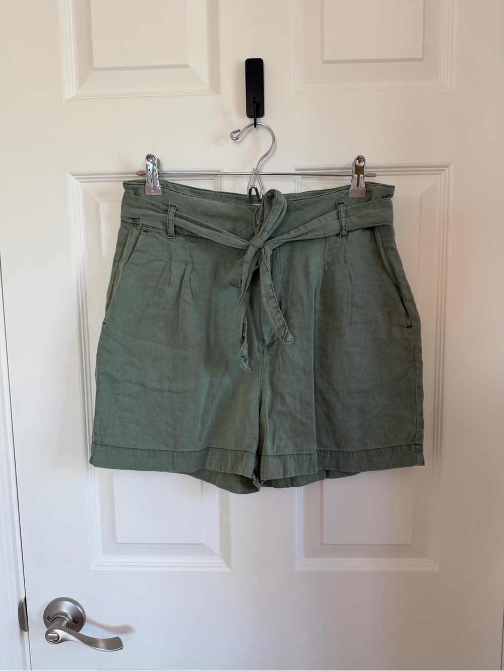 Faherty Arlie Tie Waist Linen Short, M